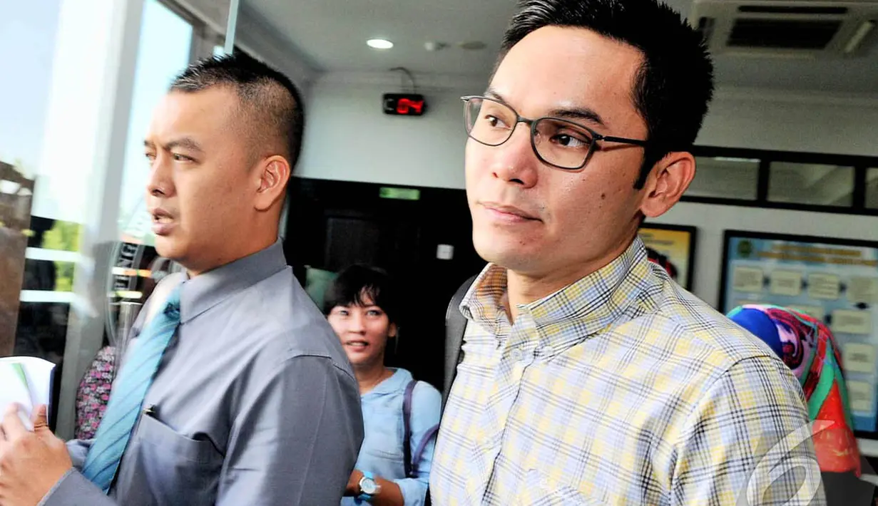 Ben Kasyafani menyatakan bahwa ia memilih untuk rujuk dengan Marshanda karena dirinya masih mencintai Marshanda, Jakarta, Selasa (1/7/2014) (Liputan6.com/Faizal Fanani)