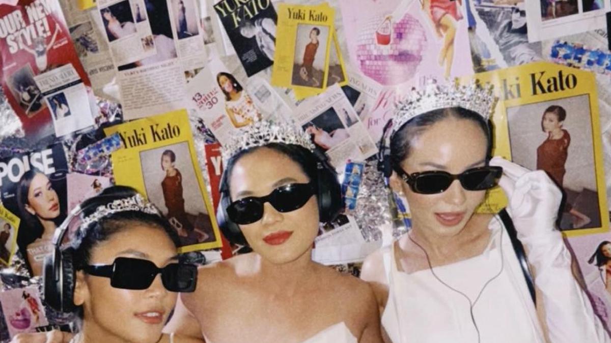 Adu Gaya Enzy Storia, Sheryl Sheinafia, dan Canti Tachril Cosplay ala Anne Hathaway “Princess Diaries” di Pesta Ultah Yuki Kato