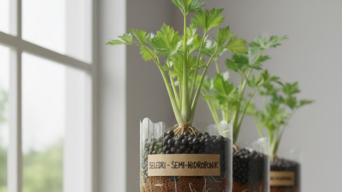 Cara Menanam Seledri di Botol Bekas Lengkap Trik Suksesnya