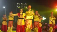 Kemendikbudristek sukses gelar malam puncak Festival Keris Siginjai di Graha Sinjai, Kantor Wali Kota Jambi pada Sabtu 3 Agustus 2024 menampilkan berbagai acara yang menarik. (Istimewa)