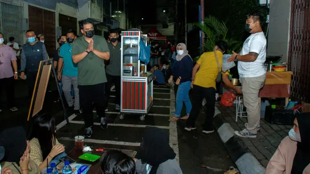 Pastikan Penerapan Prokes, Bobby Nasution Tinjau Langsung Kesawan City Walk