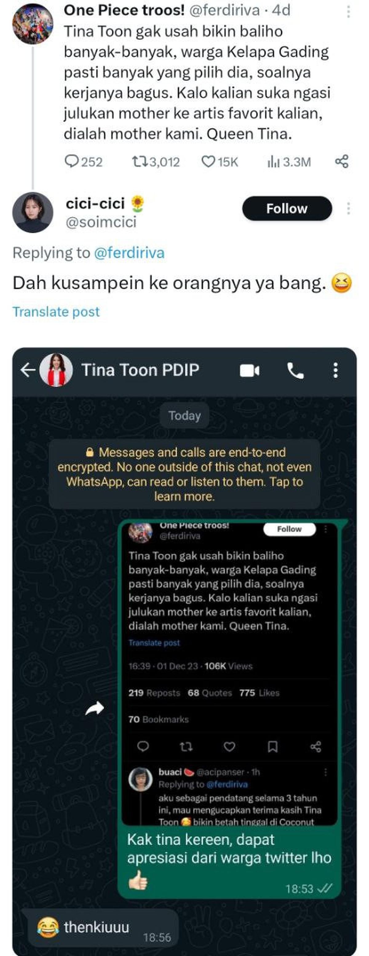 Pesan Netizen