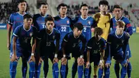 Timnas Indonesia akan menghadapi Chinese Taipei pada Play-off Kualifikasi Piala Asia 2023 yang digelar dalam dua leg pertandingan. (AFP/Ahmad Alameen)