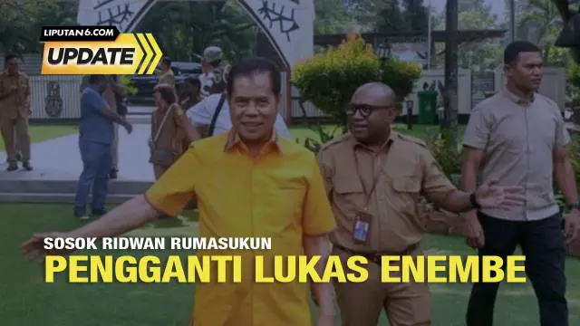 Ridwan Rumasukun telah resmi menjabat sebagai Penjabat (Pj) Gubernur Papua. Ridwan bersama delapan Pj Gubernur lainnya dilantik Tito Karnavian di Kantor Kementerian Dalam Negeri (Kemendagri), Jakarta Pusat pada (5/9/2023).