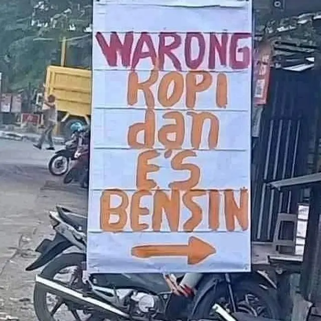 6 Tulisan di Warung Kopi Ini Kocak, Bikin Pembeli Mengerutkan Kening