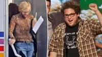 Actor Jonah Hill looked unrecognizable with his blonde hair, beard and slim physique while filming his new comedy, 'Cut Off'.