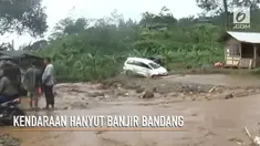 Satu orang tewas dan puluhan kendaraan hanyut diterjang air bah kali Cipamingkis di desa Sukawangi,  Sukamakmur Bogor Jawa Barat minggu dini hari.
