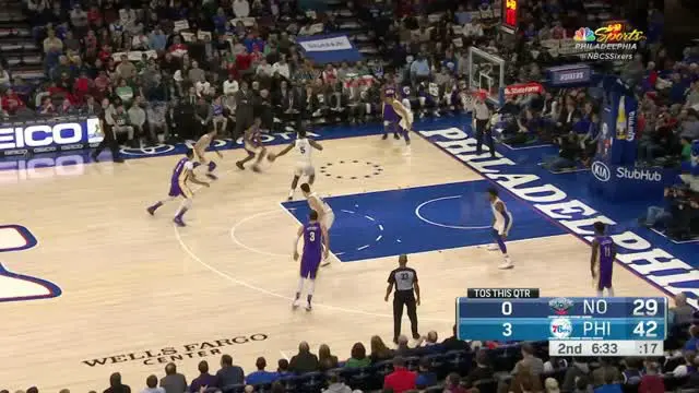 VIDEO : GAME RECAP NBA 2017-2018, Sixers 100 vs Pelicans 82