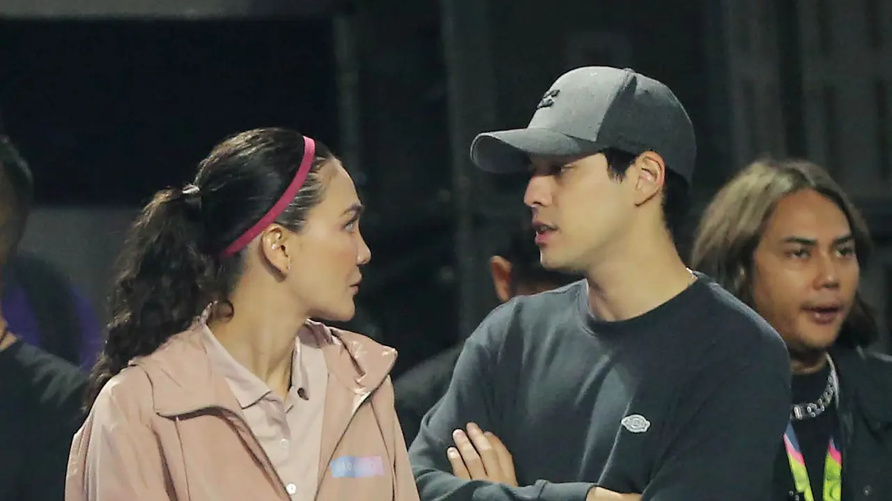 [Fimela] Luna Maya dan Maxime Bouttier di Lagi-Lagi Tenis