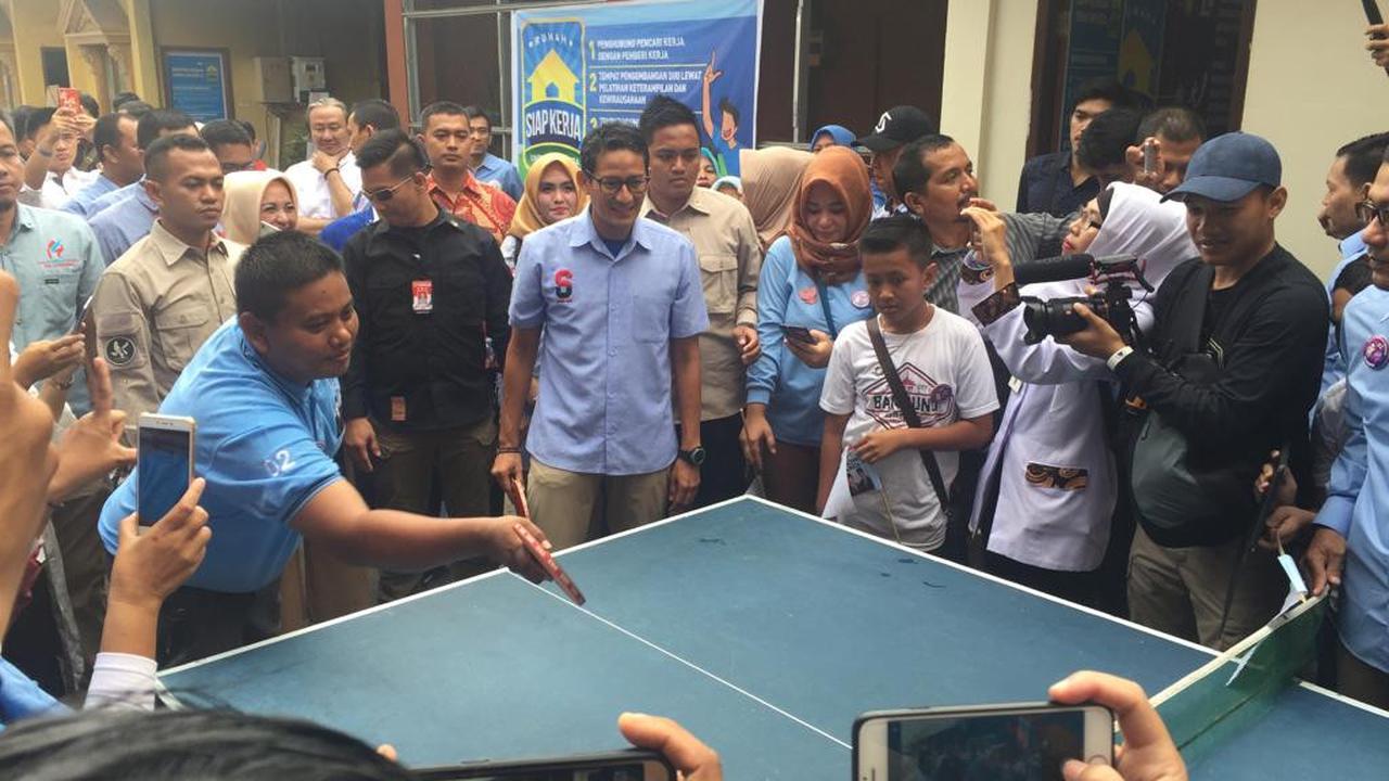 Kampanye di Palembang, Sandiaga Janjikan Peluang Usaha Pemuda