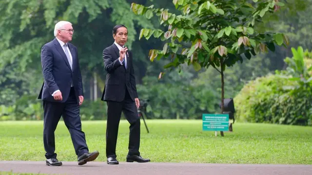 Momen Jokowi Sambut Presiden Jerman di Istana Bogor