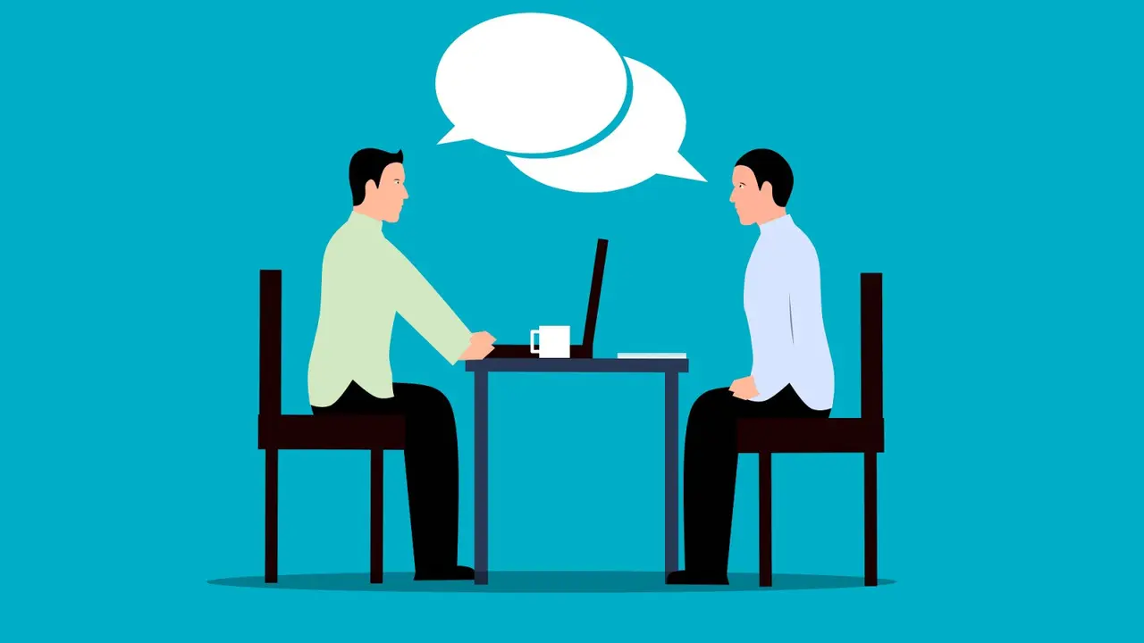Ilustrasi wawancara kerja, interview