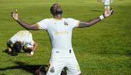 Striker Bhayangkara FC, Bernard Henry Doumbia. (Bhayangkara FC)