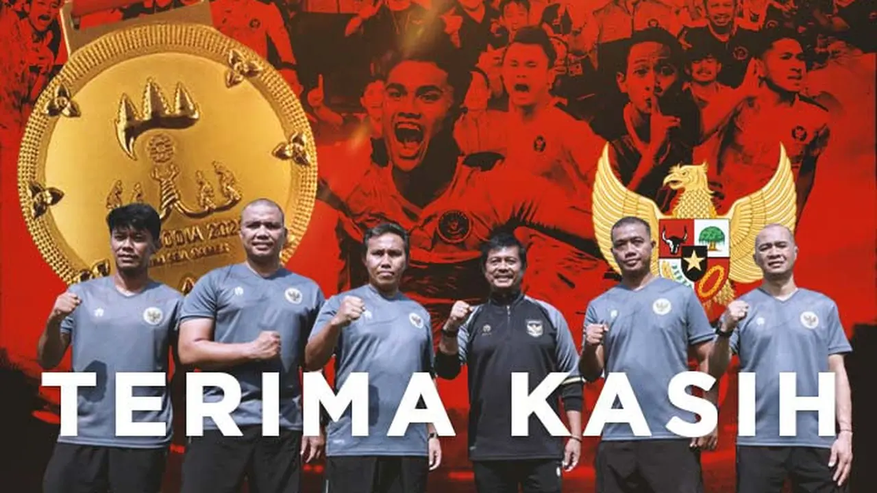 Timnas Indonesia - Indra Sjafri Bersama Para Asisten di Timnas Indonesia U-22