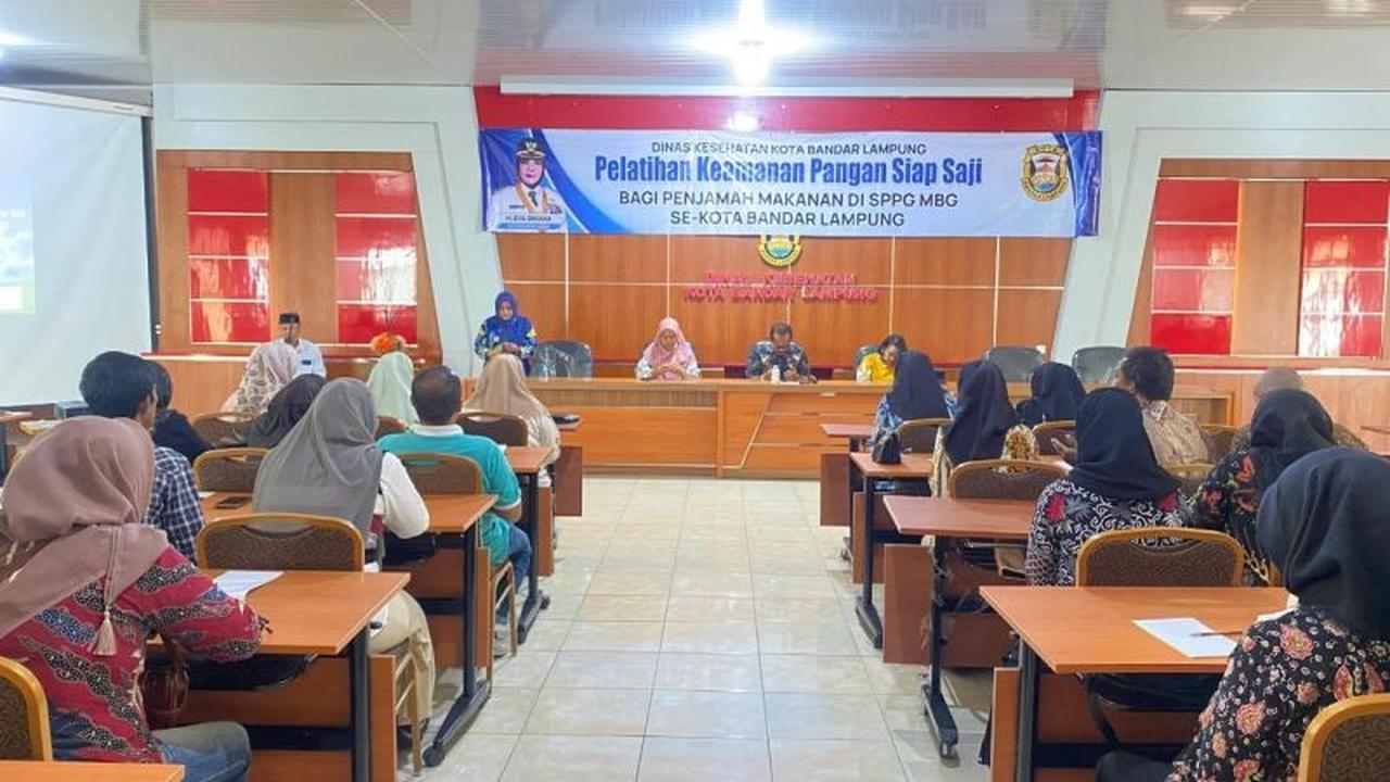 Antisipasi Keracunan, Pemkot Bandarlampung Gelar Pelatihan Keamanan Pangan untuk Penjamah Makanan SPPG