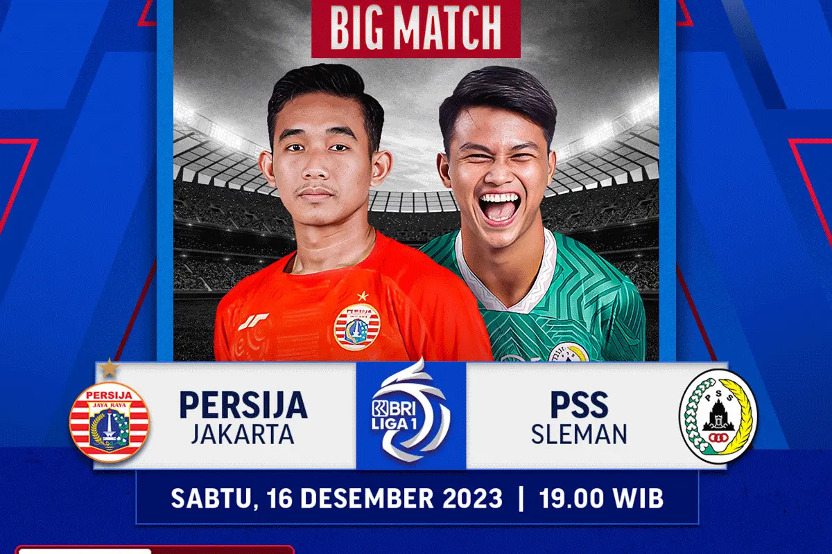 Jadwal dan Live Streaming Persija Jakarta vs PSS Sleman di Vidio