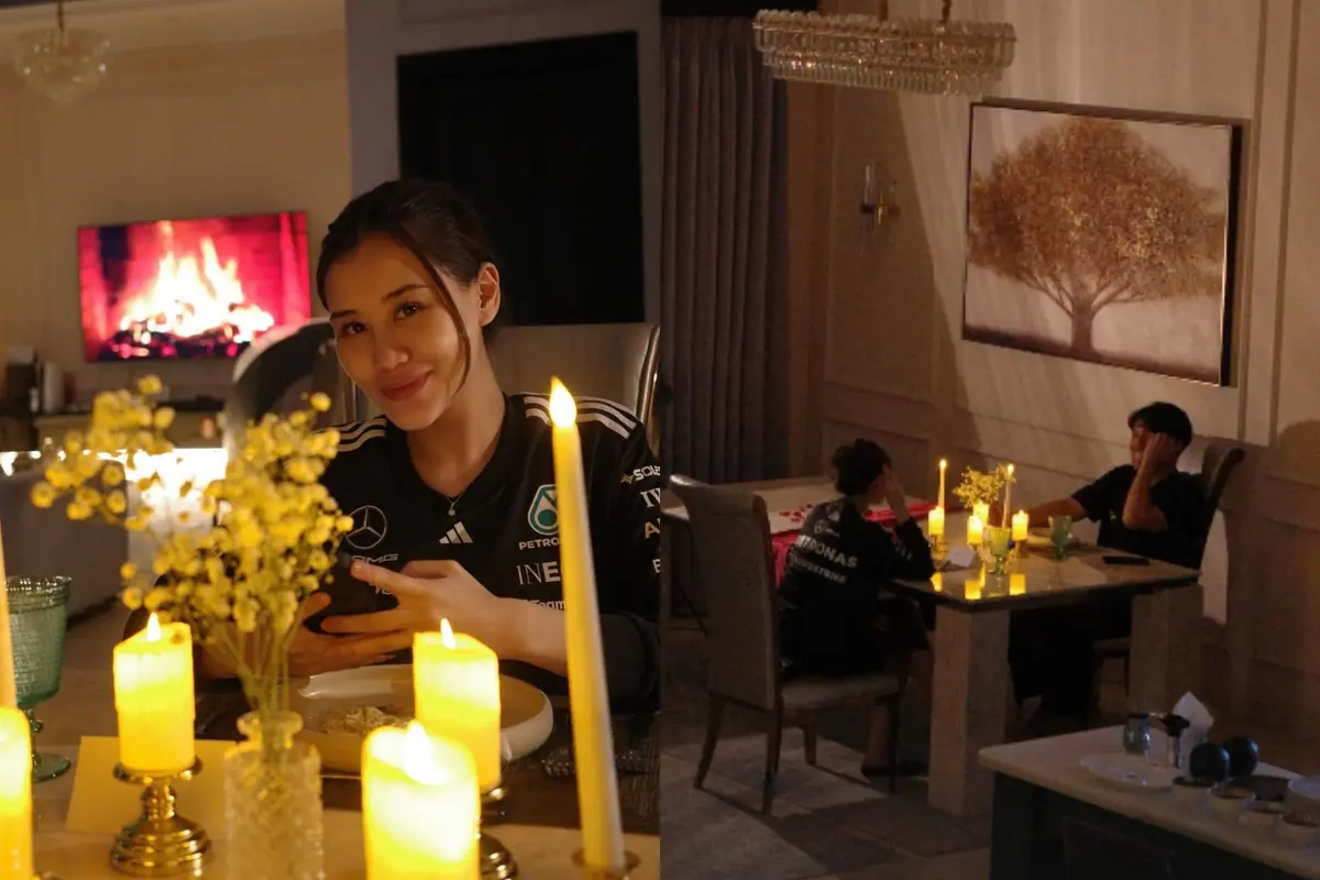 Gaya Kasual Spory Aaliyah Massaid dan Thariq Halilintar Dinner Romantis di Rumah