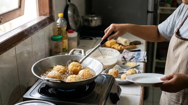 Resep Tape Goreng Isi Keju dengan Balutan Tepung Renyah/AI Generated