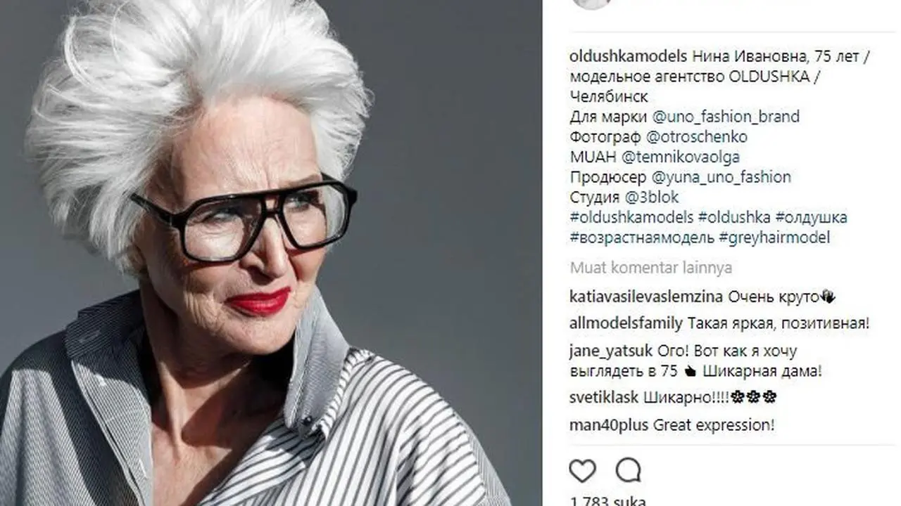 [Bintang] Nggak Cuma Kids Jaman Now, Gaya Lansia Ini Tetap Eksis di Dunia Fashion