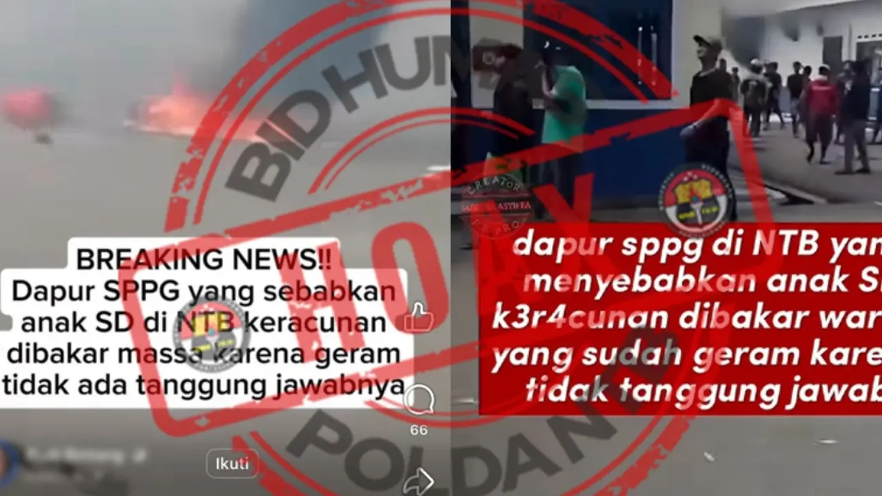 Polisi bantah video pembakaran dapur SPPG di NTB. (Polri)