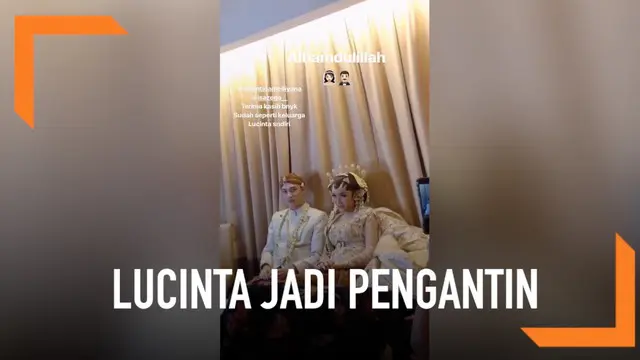 VIDEO: Lucinta Luna Pakai Baju Pengantin, Lihat Penampilannya