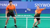 Ganda campuran Indonesia, Praveen Jordan / Melati Daeva Oktavianti di SEA Games 2019. (PBSI)