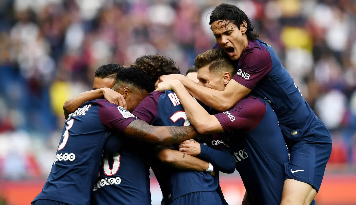 5. Paris Saint-Germain - 843 juta euro. (AFP/Franck Fife)