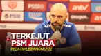 Berita video Pelatih Timnas Lebanon U-22, Miguel Moreira, mengungkapkan bahwa sesuatu yang mengejutkan baginya PSM Makassar menjadi juara BRI Liga 1 2022/2023, Kamis (13/4/2023).