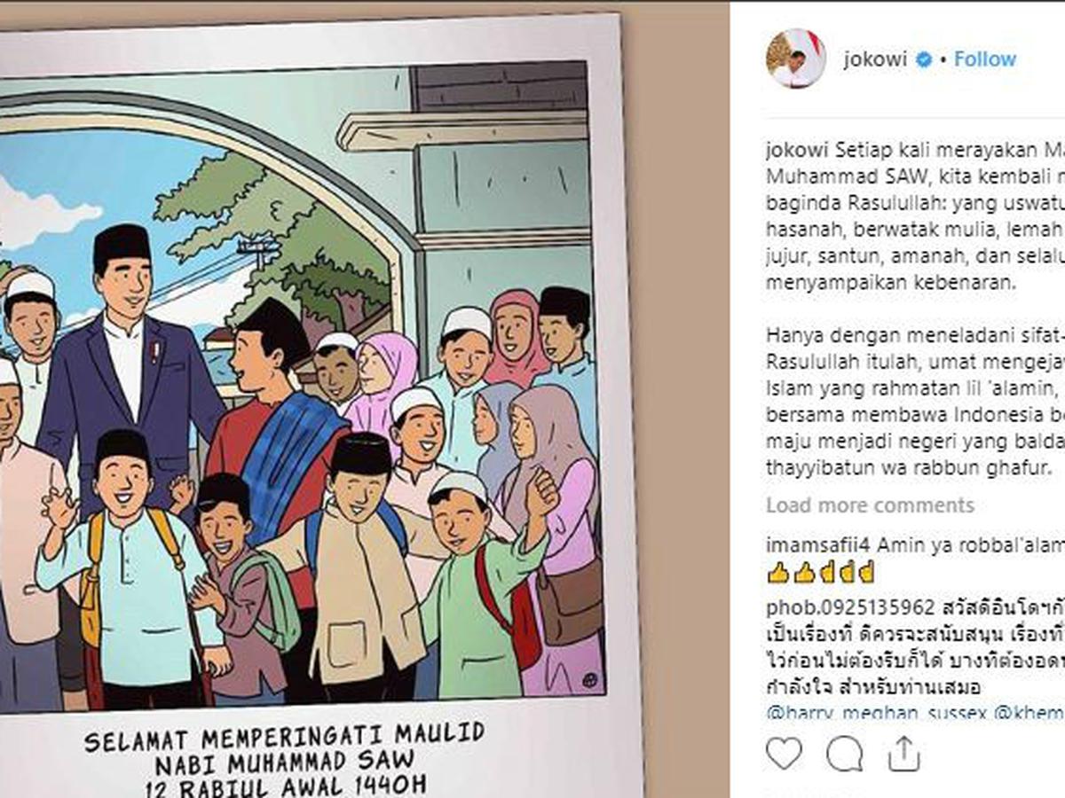 Jokowi Sampaikan Ucapan Selamat Maulid Nabi Muhammad News Liputan6 Com