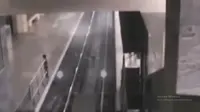 Rekaman video yang diduga menampakkan kereta hantu di Stasiun Baotou, China (screengrab)