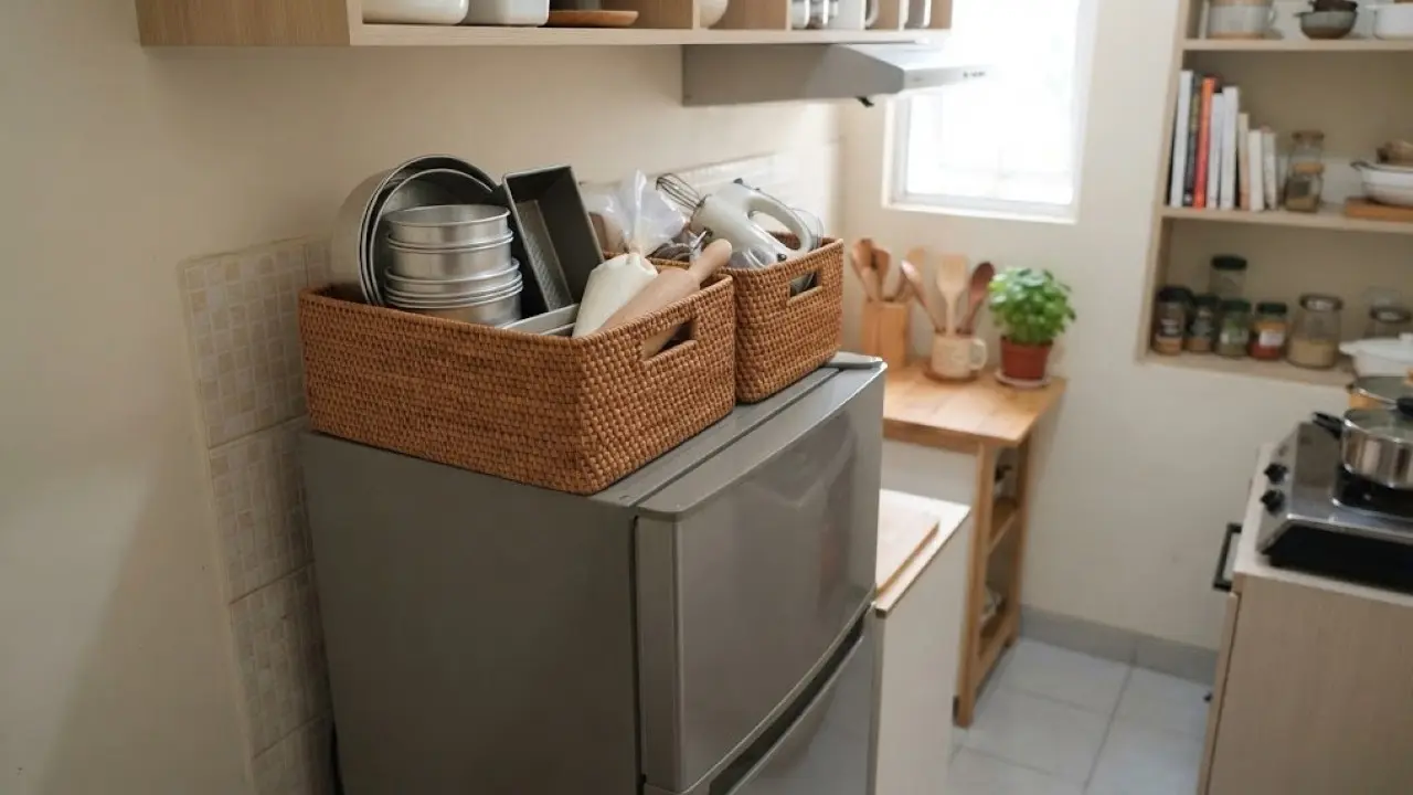Menyimpan Peralatan Panggang di Dapur