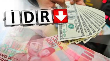 Ilustrasi Nilai Tukar Rupiah Melemah