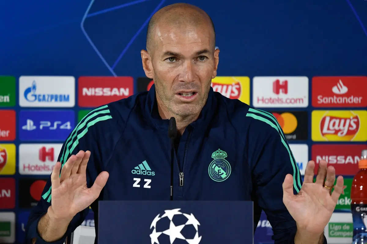 Pelatih Real Madrid, Zinedine Zidane.