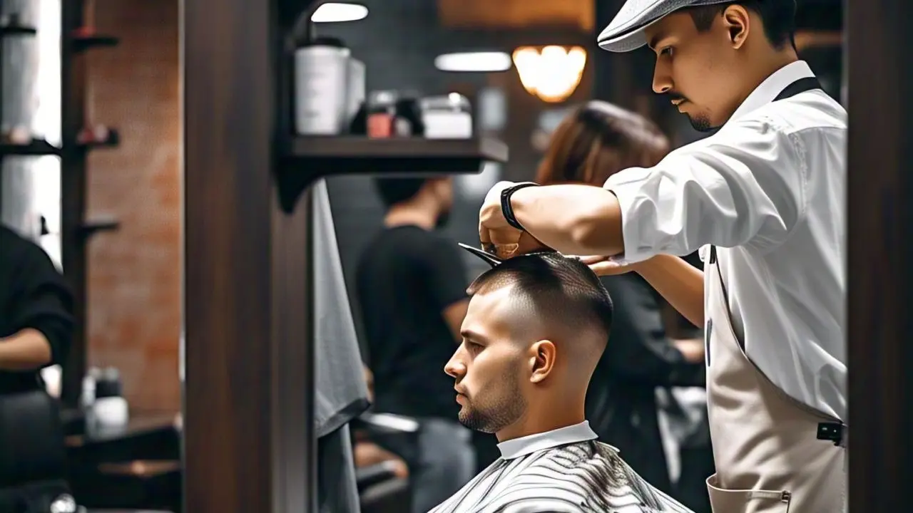 Model Rambut Pendek Pria Barbershop