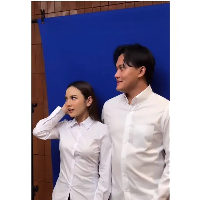 6 Momen Rizky Febian dan Mahalini Foto Latar Biru, Menikah 5 Mei Mendatang