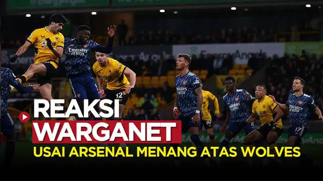 VIDEO: Reaksi Unik Warganet Twitter usai Arsenal Kalahkan Wolves dengan 10 Pemain