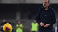 Pelatih Juventus, Maurizio Sarri. (AFP/Marco Bertorello)