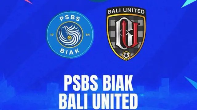 Ilustrasi PSBS Biak vs Bali United di BRI Super League