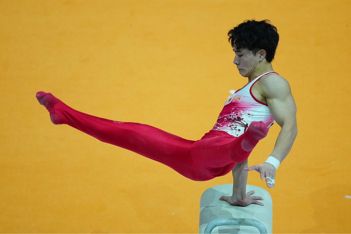 FOTO: Bertabur Bintang,  Juara Olimpiade dan Dunia Warnai Kualifikasi Kejuaraan Dunia Gimnastik 2025 di Jakarta