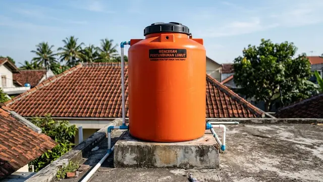 7 Cara Mencegah Pertumbuhan Lumut pada Toren