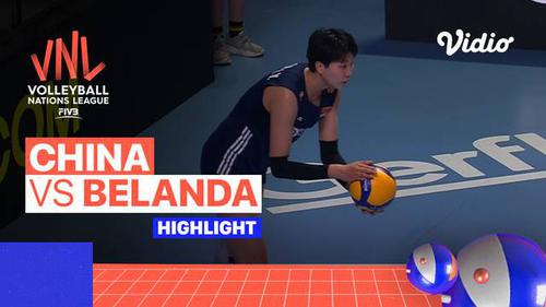 VIDEO: Highlights Laga Seru Volleyball Nations League Putri, China Vs Belanda