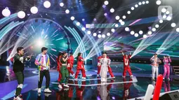 Dalam rangka menyambut FIFA U-17 World Cup Indonesia 2023, SCTV menghadirkan rangkaian program dan acara meriah. Salah satunya Konser Histeria Pesta Bola Dunia 2023. (Liputan6.com/Angga Yuniar)