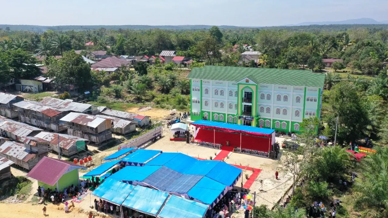 Kementerian PUPR telah menyelesaikan pembangunan rusun santri di Yayasan Pondok Pesantren Syekh Burhanuddin Kuntu, Kabupaten Kampar, Riau. (Dok PUPR)