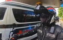 Anggota Polisi Kawal Ambulance TNI Belah Kemacetan di Jalan Tol, Aksinya jadi Sorotan