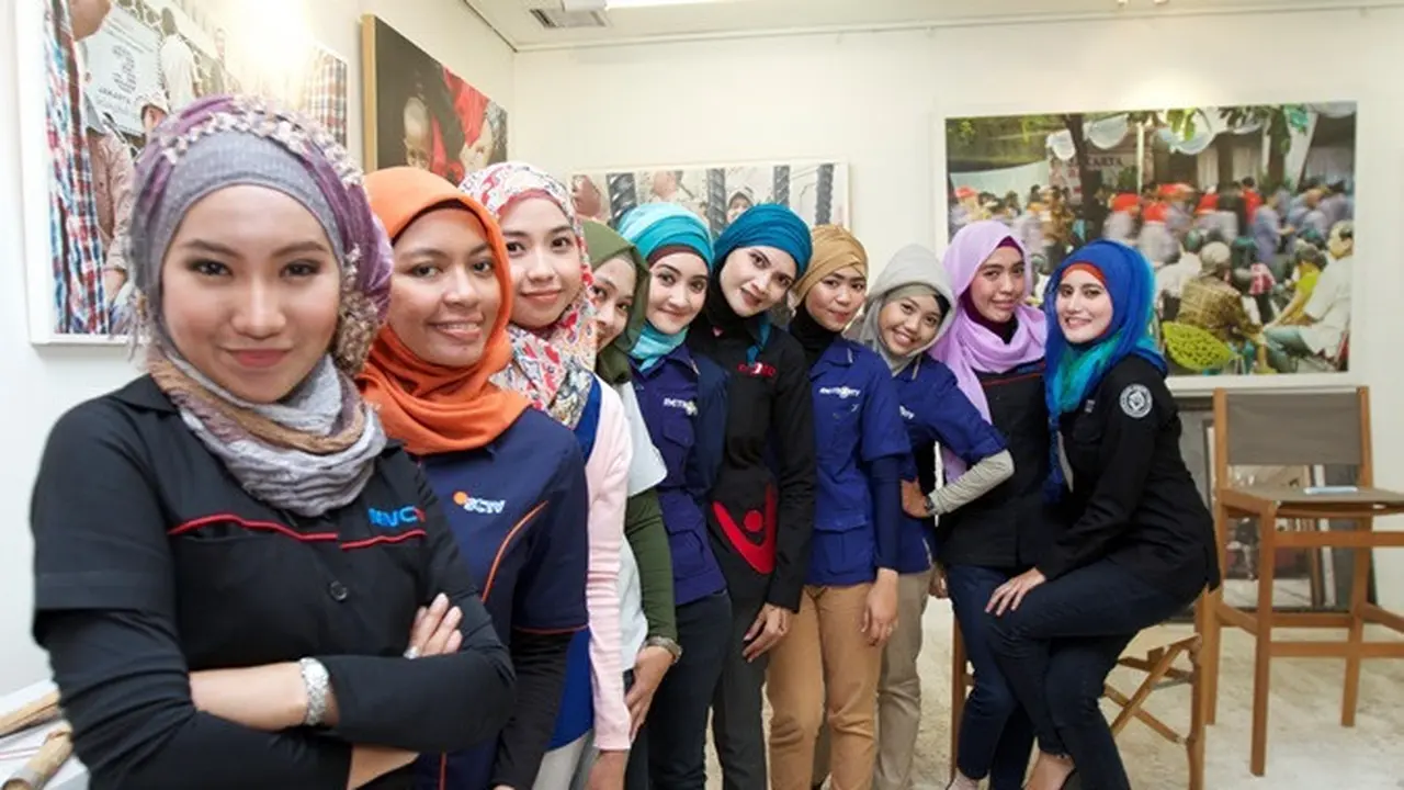 Anggota Komunitas Jurnalis Berhijab