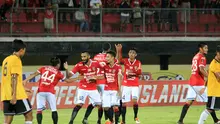 Dengan bekal juara Bali Island Cup 2017, Bali United percaya diri menantang Persib di Bandung dalam laga uji coba. (Bola.com/Muhammad Qomarudin)