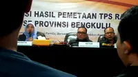 Bawaslu Provinsi Bengkulu merilis angka Indeks Kerawanan Pemilu 2019 dan memastikan tingkat kerawanan daerah ini diatas rata-rata nasional (Liputan6.com/Yuliardi Hardjo)