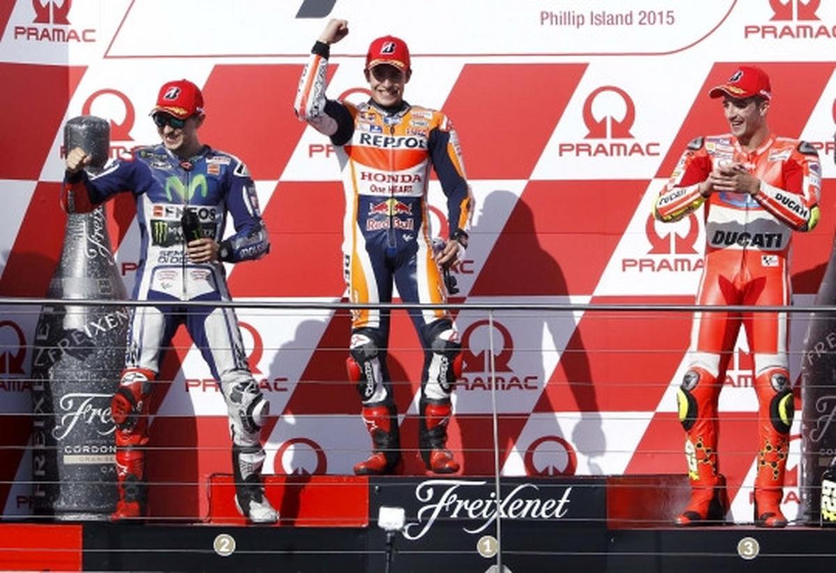 Duel sengit Marquez dan Lorenzo di sirkuit Phillip Island