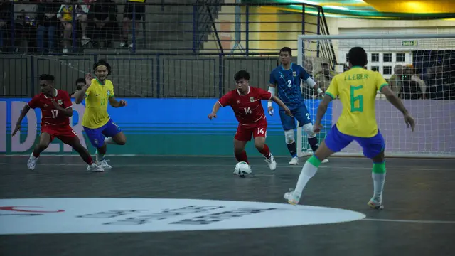 Duel Brasil vs Indonesia di Copa das Nacoes de Futsal 2026