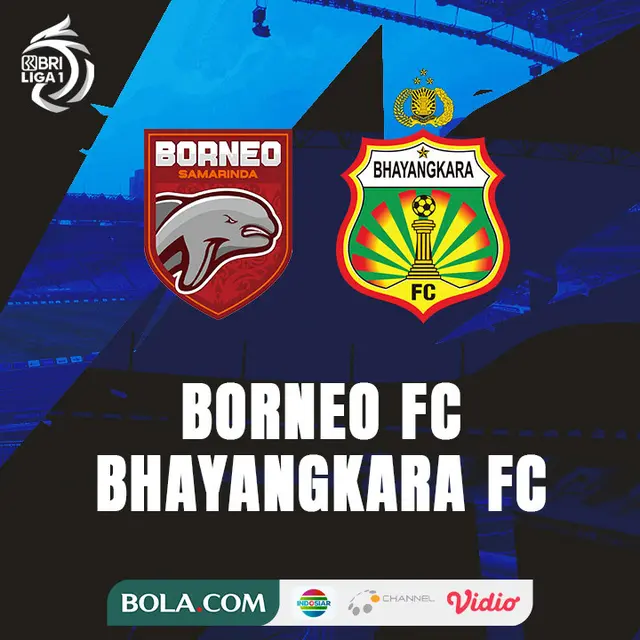 BRI Liga 1 - Borneo FC Vs Bhayangkara FC